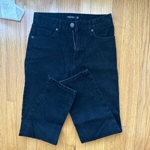 Nasty Gal Black High Rise Straight Leg Jeans